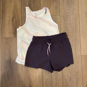Athleta Girl Tank/Shorts Set